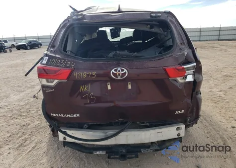 2018 Toyota Highlander Se from USA, damaged, VIN 5TDKZRFH9JS251520